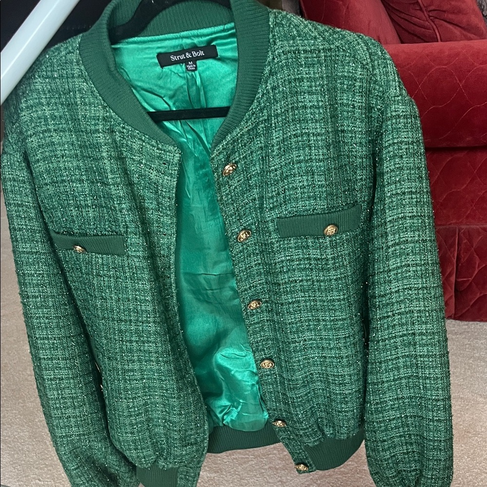 Green Bomber Jacket